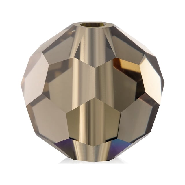 CHOK 40 Pièces (4mm) Siam Perles Simples Rondes en Cristal Preciosa