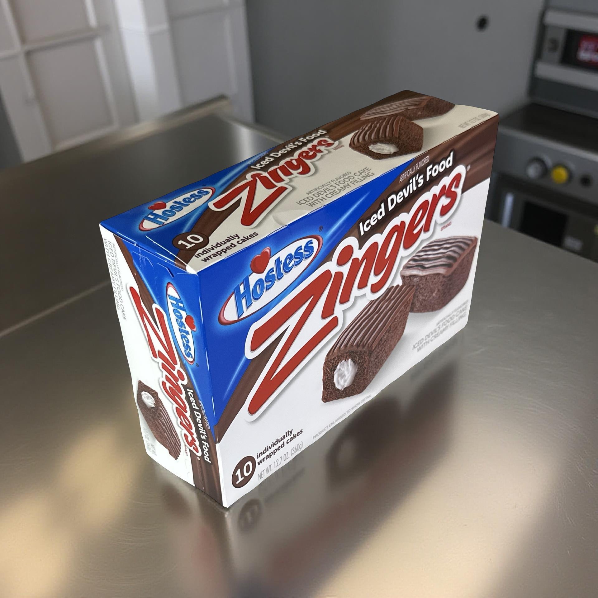 Hostess Iced Devil's Food Zingers Snack Cakes | Chocolate