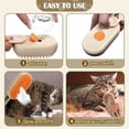 thumbnail image 3 of 4-in-1 Cat Steam Brush for Shedding, Rechargeable cat brushes - Self-Cleaning Comb for Long and Short Hair Cats and Dogs, Steam Pet Brush for Hair Removal, Vibrating Message, Grooming & Relaxation, 3 of 17