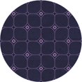 thumbnail image 1 of Ahgly Tapis Rond Lavable en Machine Intérieur Transitionnel Violet Pervenche Profond, 7 Pieds Rond, 1 of 7