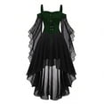 thumbnail image 4 of Women's Gothic Style Long Sleeve Dress Slim Fit Stage Performance For Evening Party Cosplay Attire, 4 of 6