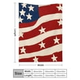thumbnail image 3 of PRATYUS Flag Stars Pop Art Durable Soft Flannel Blanket for Couch Bed Sofa, Multi-purpose Gift Blanket for All Seasons, Cozy Decorative Throw for Travel, Camping, Chair, and More 40x50in, 3 of 7