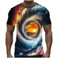 thumbnail image 2 of Zylanna Mens & Big Mens Fashion T-Shirts, Crew Neck Short Sleeve Daily Nature 3D Print Funny Graphic Tees Tops Multicolor, 2 of 5