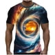 thumbnail image 2 of Ceisia Men's Slim Fit Short Sleeve T-Shirt 3D Natural Landscape Print Ocean & Wave Spring Summer Shirt Gift, 2 of 5