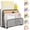 Black, variant on Mail Organizer Countertop, Metal File Holder with 3-Slot, Rose Gold Desk Accessories & Workspace Organizers (Rose Gold)