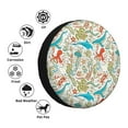 thumbnail image 4 of Fuzoiu Wild Sea Life Print Universal Spare Tire Cover with Buckle Strap, Waterproof Wheel Covers for Jeep, Trailer, RV, Truck and All Car-15 inch, 4 of 6