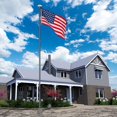 thumbnail image 5 of Yescom 30Ft Black Sectional Aluminum Flagpole Kit with 136 LED Solar Light set for Commercial Residential Outdoor, 5 of 9