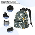 thumbnail image 5 of Lsque Flowers and Bee Classic Casual Backpack - Large Capacity Water-Resistant Backpack for School, Work, Travel, and Outdoor Activities, 5 of 8