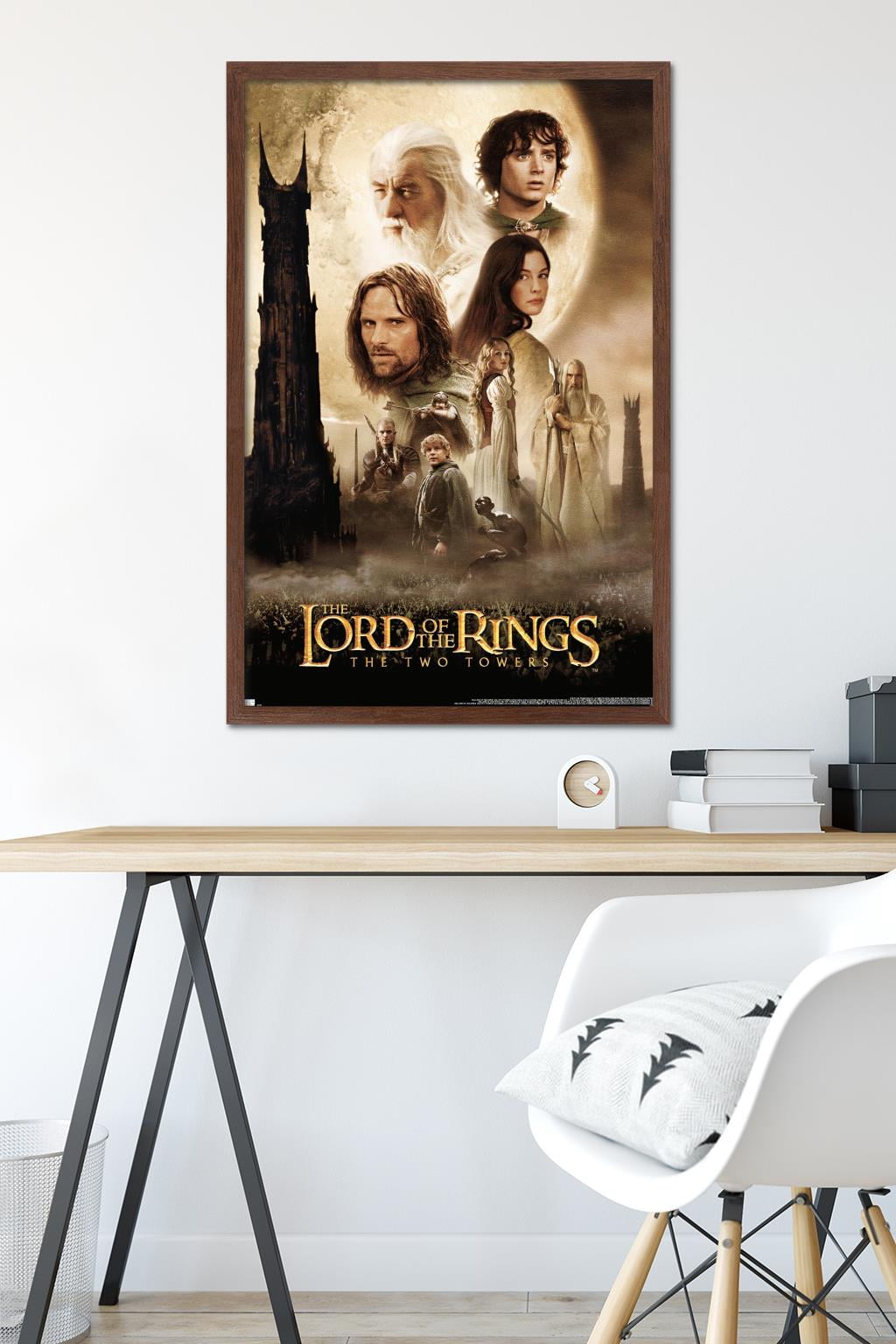 The Lord of the Rings: The Two Towers - One Sheet Wall Poster, 22.375" x 34" Framed