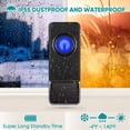 thumbnail image 7 of Bitiwend Wireless Doorbell, Door Bell Ringer Wireless 1000 Feet with 5 Volume Levels, Waterproof and dustproof, 58 Chimes & LED Flash, for Home Classroom Office，2 Push Buttons 1 Receiver，White, 7 of 7