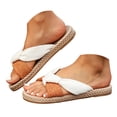 thumbnail image 3 of DAFEI Women's Flat Sandals Versatile and Stylish Denim Slip Student Sandals for Summer., 3 of 8