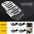thumbnail image 6 of Manual Pedal Cover Silver Nonslip Car Pedal Pads Petrol Clutch Brake Pad Cover Foot Pedals Rest Plate Pack of 3, 6 of 10