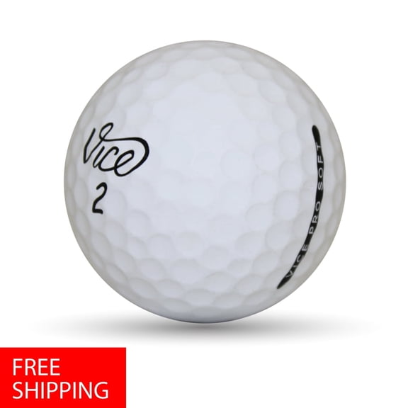 Pre-Owned 50 Vice Pro Soft White 4A Used Recycled Golf Balls, by Mulligan Golf Balls