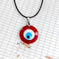 thumbnail image 1 of Collar con colgante de ojo de cristal de 3 cm, joyería de cristal de ojo del diablo de Europa y América, 1 of 6