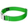 thumbnail image 4 of Country Brook Petz® Premium Nylon Dog Collar and Leash - Hot Lime Green, Small, 4 of 7