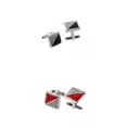 thumbnail image 1 of Gemelos para hombre Hugo Joyería Cuadrado Francés 2 Pares, 1 of 7
