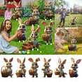 thumbnail image 2 of JHEHF Easter Bunnies Yard Decorations Outdoor Pack Of 6 Cute Rabbit Garden Signs with Stakes Holiday Welcome Signs for Patio Yard Garden Party Decor, 2 of 8