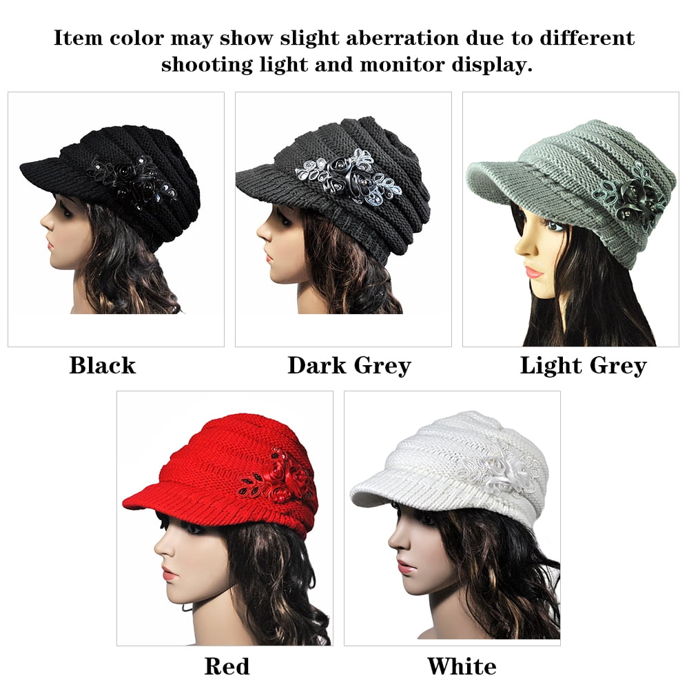 different winter hats
