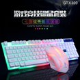 thumbnail image 4 of Wired USB PC Gamer Suspension Mechanical Feel Keyboard + Mouse Set Photoelectric Laptop Computer Backlit Keyboard Set white, 4 of 5