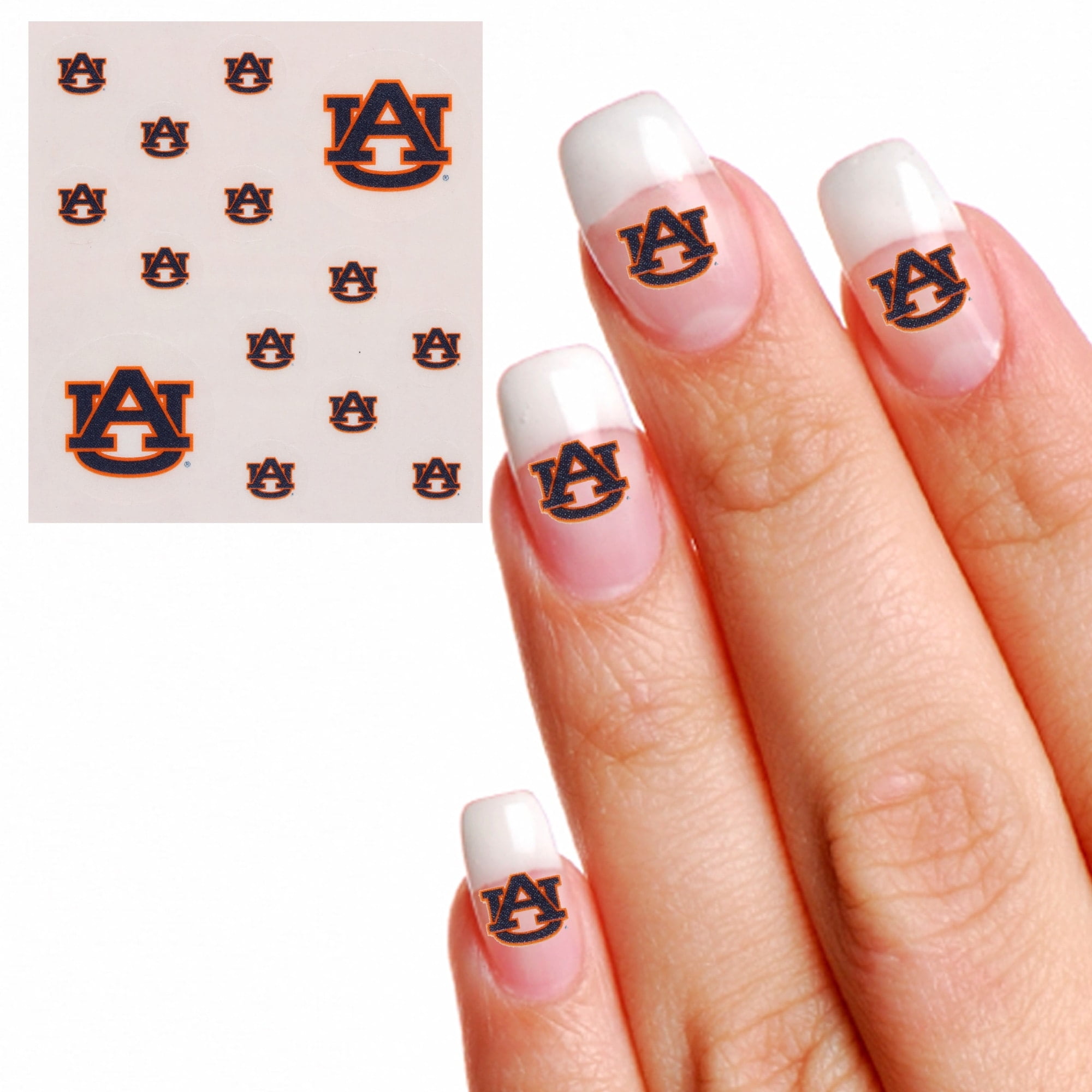 Auburn Tigers Waterless Fingernail & Face Tattoos - Walmart.com