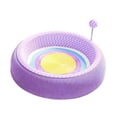 thumbnail image 3 of BELOVING Lit pour Chats Planche à Gratter pour Chat, avec Boule à Ressort, Fournitures pour Animaux, Tapis de Grattage pour Chats Bol Tapis de Grattage pour Exercice Jeu Poursuite Rond, 3 of 10