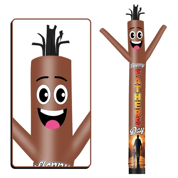 Happy Father's Day Inflatable Tube Man Wacky Wavy Dancing Guy for Outdoor Decoration Advertising Business Promotion (Blower Not Included)