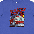 thumbnail image 4 of Inktastic Little Brother Fire Truck Youth T-Shirt, 4 of 5