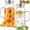 Round 2pcs, variant on 2‑Pack 68oz Square Glass Pitcher, High Borosilicate Heat‑Resistant Water Carafe with 304 Stainless‑Steel Lid and Handle, Fridge‑Friendly Beverage Jug for Iced Tea, Coffee, Lemonade, Hot & Cold Drinks