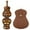 Brown, variant on CheAAlet Stainless Steel Guitar Pick Gift for Musicians, Guitar Player Birthday Gift with Leather Case, Christmas Graduation Gift for Guitar Enthusiasts