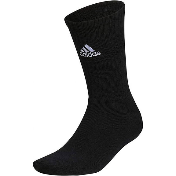 Adidas Men's Team Crew King Size Socks 6 Pairs Black 4XL