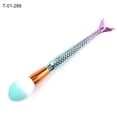 thumbnail image 4 of Trayknick Unique Mermaid Makeup Brush Foundation Powder Blush Eyeshadow Cosmetic Tool Kit, 4 of 10