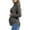 Gray, variant on Fnooota Maternity Long Sleeve Tops, Slim Fit Pleated Casual Turtleneck Pregnancy Thermal Undershirts Gray Size S-3XL