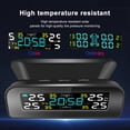 thumbnail image 3 of Solar Energy Tire Pressure Monitoring System With 4 Outdoor Sensors Waterproof Ip67 Tools For Motorcycle Cars (with Clock), 3 of 10