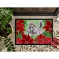 thumbnail image 3 of Carolines Treasures CK1313JMAT Poodle Poinsettas Door Mat Indoor Rug or Outdoor Welcome Mat 24x36 Doormat  36"L x 24"W, 3 of 4