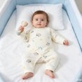 thumbnail image 6 of Bovxnpu Newborn Bodysuits Baby Wrap Romper Long Sleeve Snap Closure Cotton Bodysuit Infant Outfits, 6 of 7