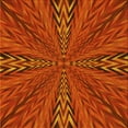 thumbnail image 1 of Ahgly Company Indoor Square Patterned Orange Red Orange Area Rugs, 7' Square, 1 of 1