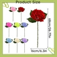 thumbnail image 3 of Apeya Artificial Flowers for Outdoors, Plastic Hydrangea Picks Fake Flowers for Garden Cemetery Porch Planters Decor, 26.77x6.3 Inch, 1 Bunch, 3 of 9