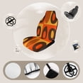 thumbnail image 3 of Abstract Orange Brown Circles Pattern Car Seat Covers Front Seats Universal Fit for Cars SUV Truck Auto Interior Accessories, 3 of 3