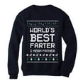 thumbnail image 1 of Tstars Mens Ugly Christmas Sweater Gift for Him Dad Gift Worlds Best Farter I Mean Father Christmas Holiday Shirts Xmas Party Funny Humor Christmas Gifts for Him Sweatshirt Ugly Xmas Sweater, 1 of 7