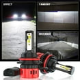 thumbnail image 5 of 4X 6000K LED Headlight 9007 HB5 High/Low Beam + 9005 Fog Light Bulb Kit Plug&Play, 5 of 9