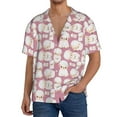 thumbnail image 1 of Fotbe Cartoon Sheep Camisa Estampada de Manga Corta para Hombre, Casual de Verano, Estilo Playero, Sin Arrugas-4X-Large, 1 of 5