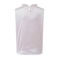 thumbnail image 4 of Mnuaqn Women's Silk Satin Tank Tops Mock Neck Camisole Dressy Sleeveless Blouse Business Casual Pleated Summer Shirts 2026 (Beige, S), 4 of 9