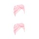 thumbnail image 3 of Turbante africano Minnieouse de 1 pieza preatado de alta elasticidad ajustable para mujer Rosado 2Conjunto, 3 of 6