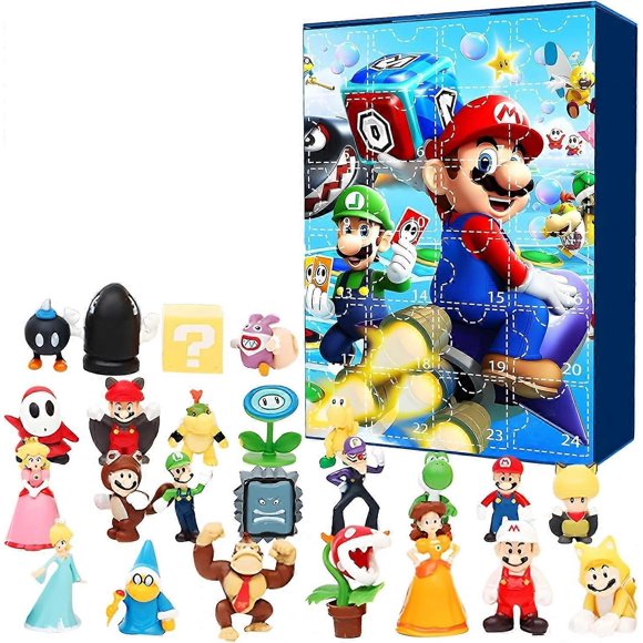 2023 Christmas Advent Calendar,Christmas Countdown Calendar for Kids and Adults,24 Cute Cartoon Elf Figurines