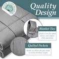 thumbnail image 4 of Heavy Weighted Blanket Twin Size 12lb Deep Sleep Reduce Anxiety, 4 of 5