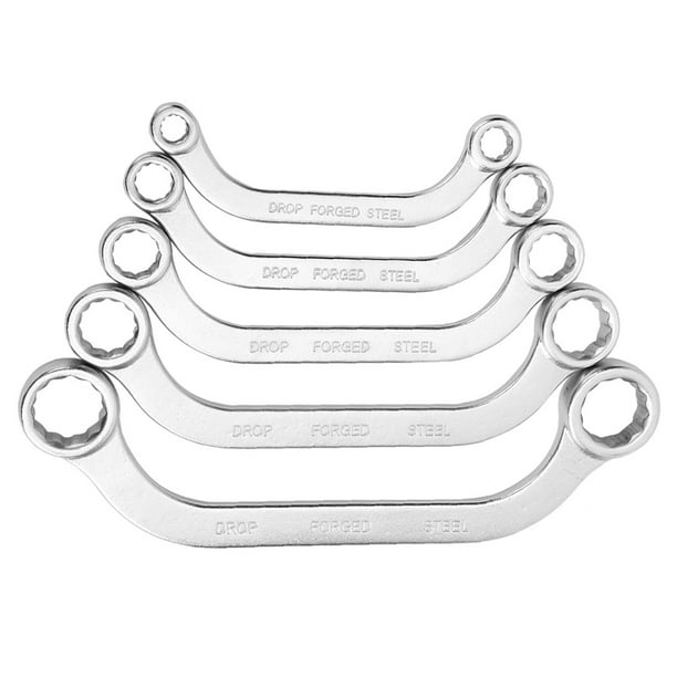 Half Moon Wrench Half Moon Spanner Auto Repair Wrench Double Head Wrench Metric Spanner 5pcs 8 22mm Metric Wrench Kit Half Moon Double Ended Vanadium