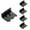 Black, variant on Joernso 5Pcs Controller Game Battery Back Cover Shell Replacement Parts for Xbox One