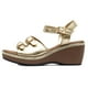 thumbnail image 2 of Sandalias Casuales para Mujer Maxim 1403 dorado 23.5, 2 of 4