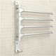 thumbnail image 1 of Toallero de pared de aluminio con 4 barras, secador de toallas giratorio de 180° para baño, cocina, fregadero de 33 x 33 con gancho (4 ganchos), 1 of 5