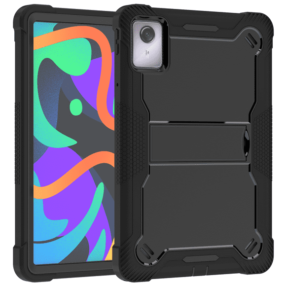 For Lenovo Tab M11 TB330FU TB331FC Xiaoxin Pad 2024 11 inch Armor PC shockproof Stand Tablet Cover for Xiaoxin Pad 2024 Case Black Xiaoxin Pad 2024
